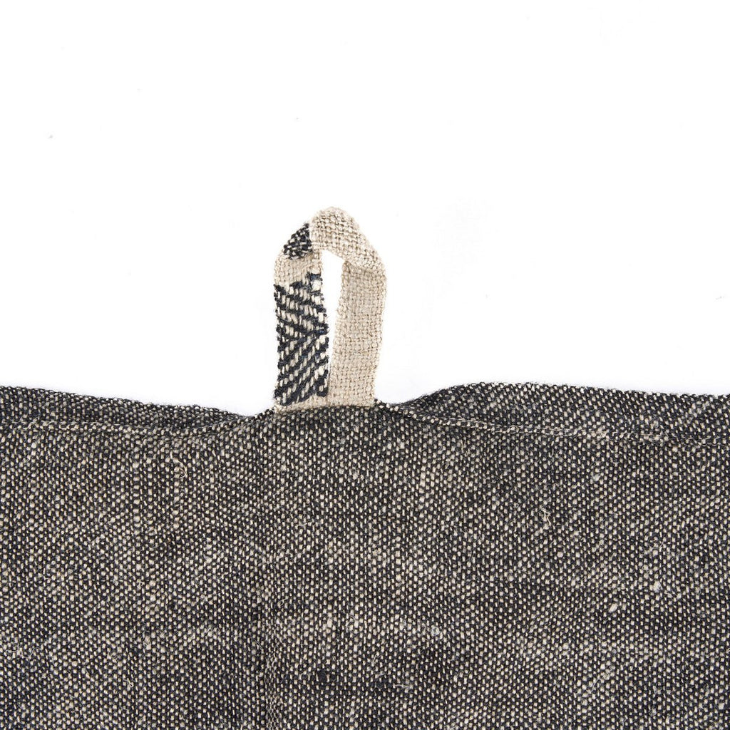 The Linen Smudge Kitchen Towel - Natural Black - 50x70 - LUXONAS HOME