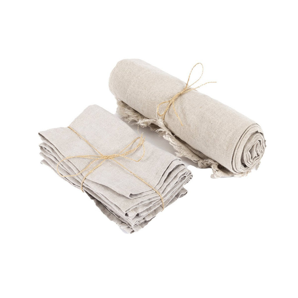 The Linen Tablecloth - Beige - 150x150 - LUXONAS HOME