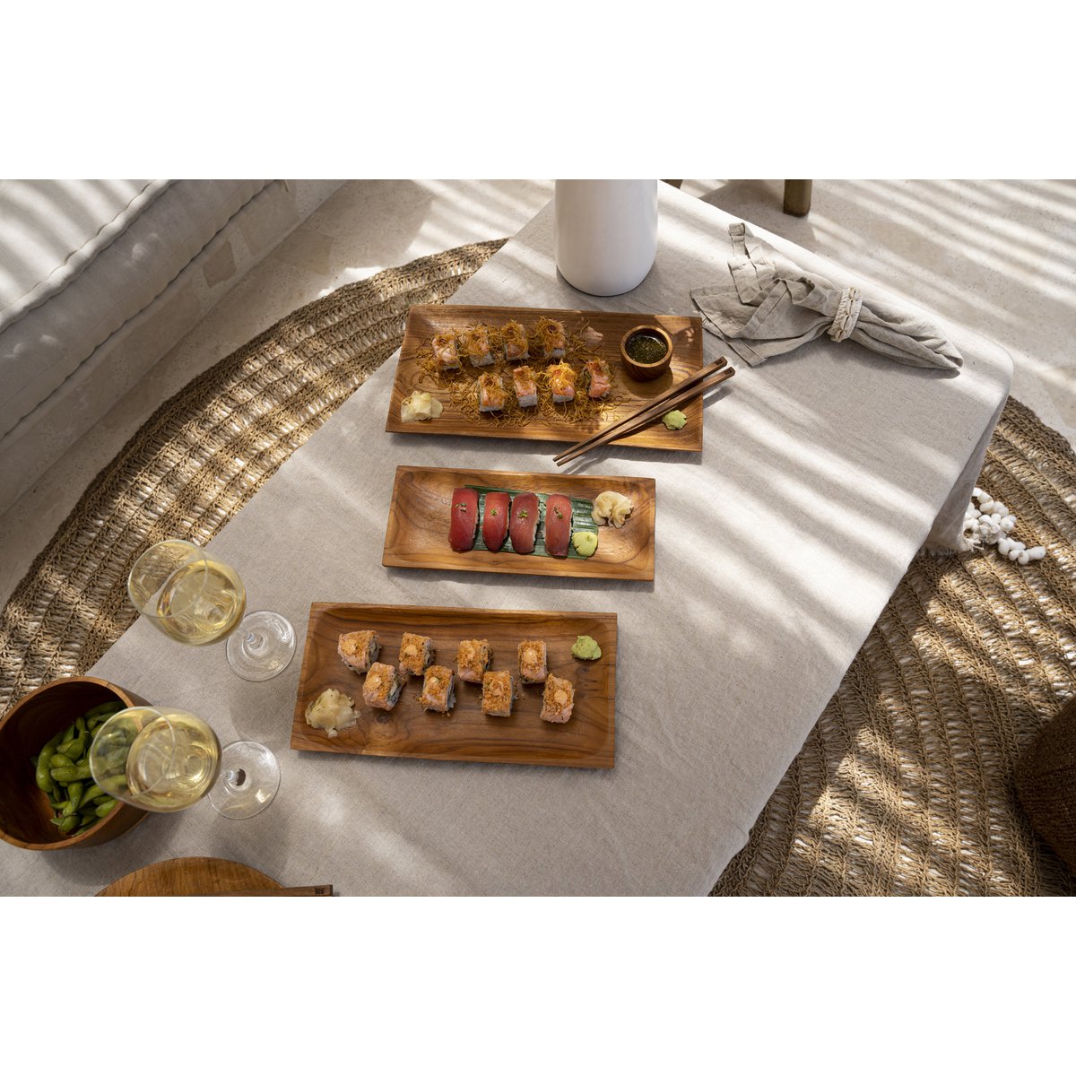 The Linen Tablecloth - Beige - 150x200 - LUXONAS HOME