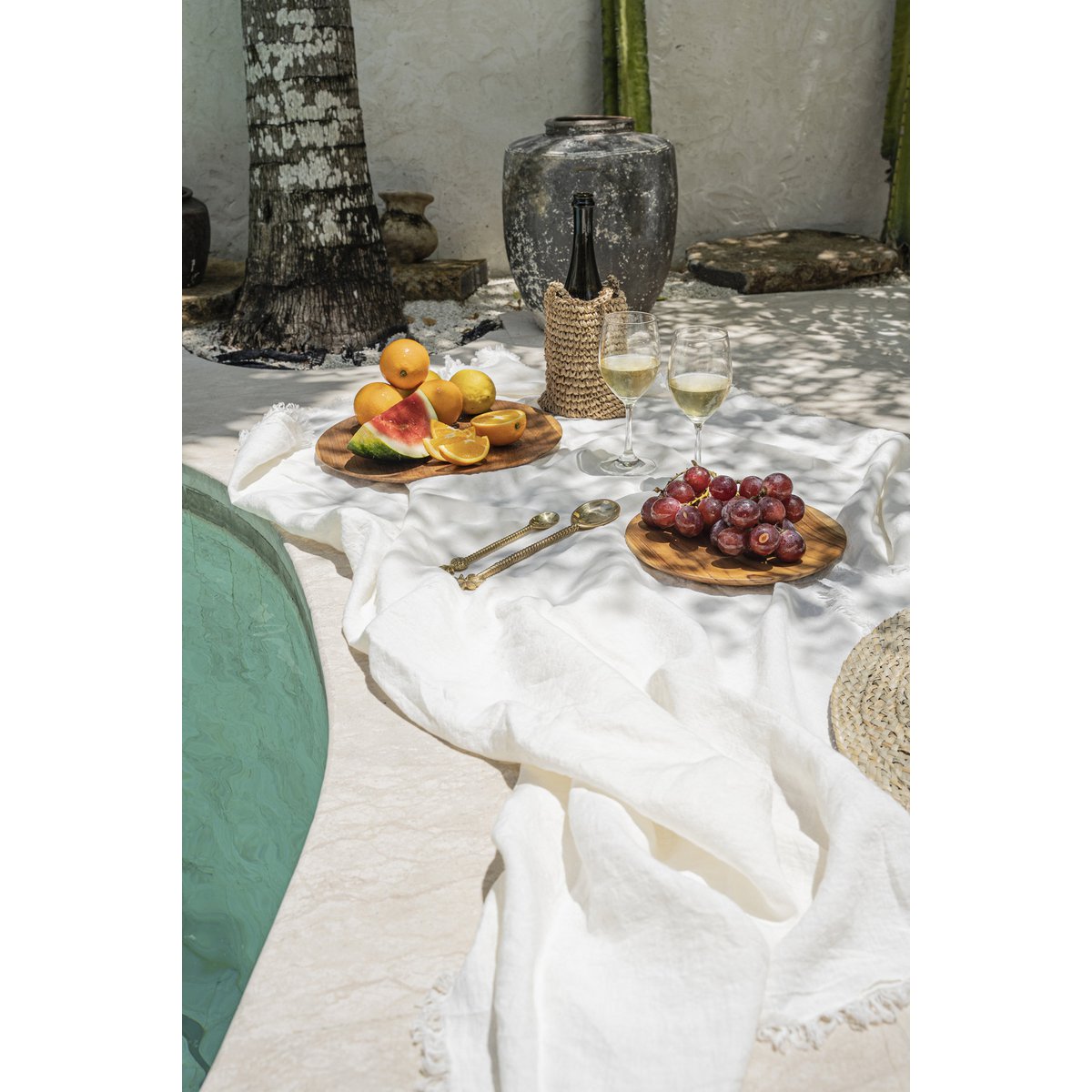 The Linen Tablecloth - White - 150x200 - LUXONAS HOME