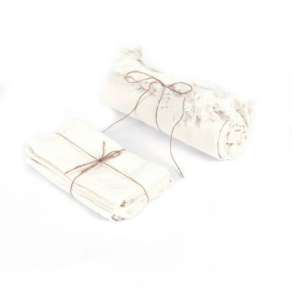 The Linen Tablecloth - White - 180x300 - LUXONAS HOME