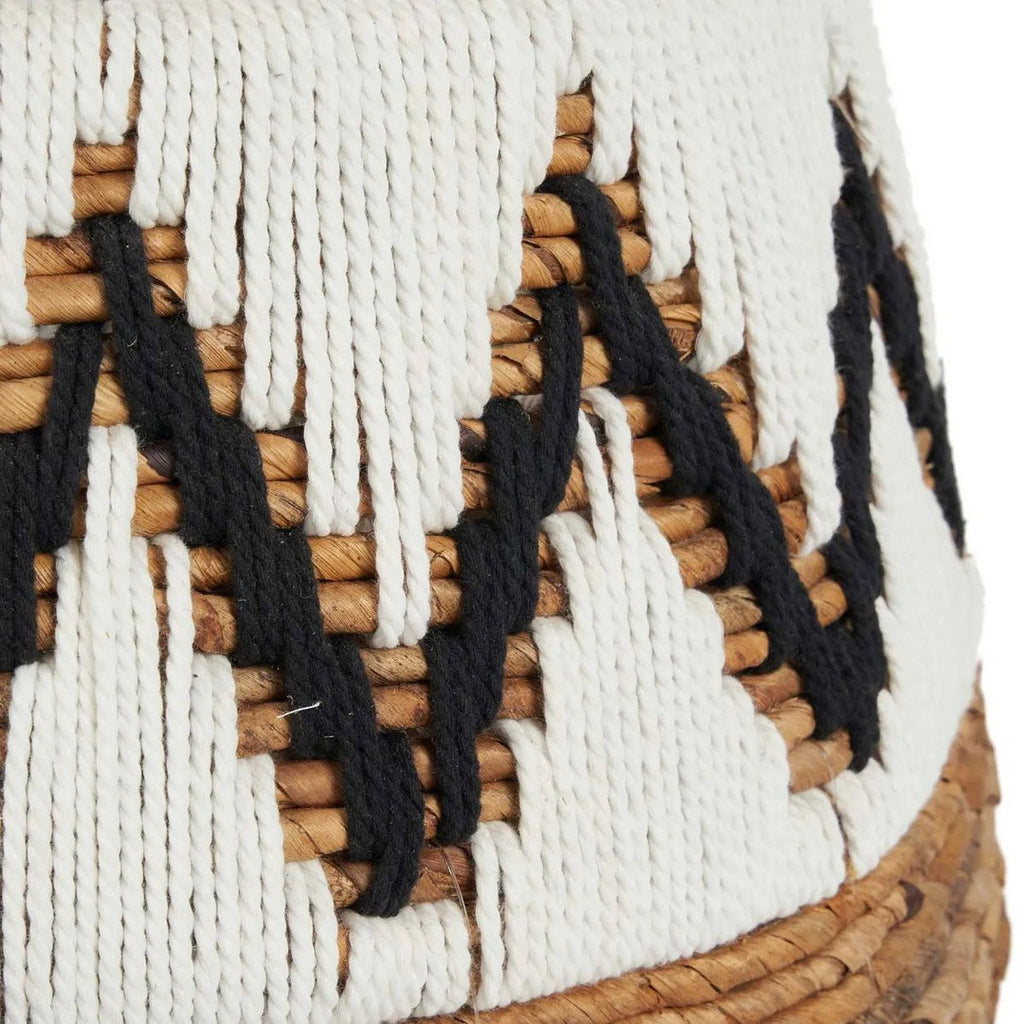 The Little Bay Beach Basket - Natural White - M - LUXONAS HOME