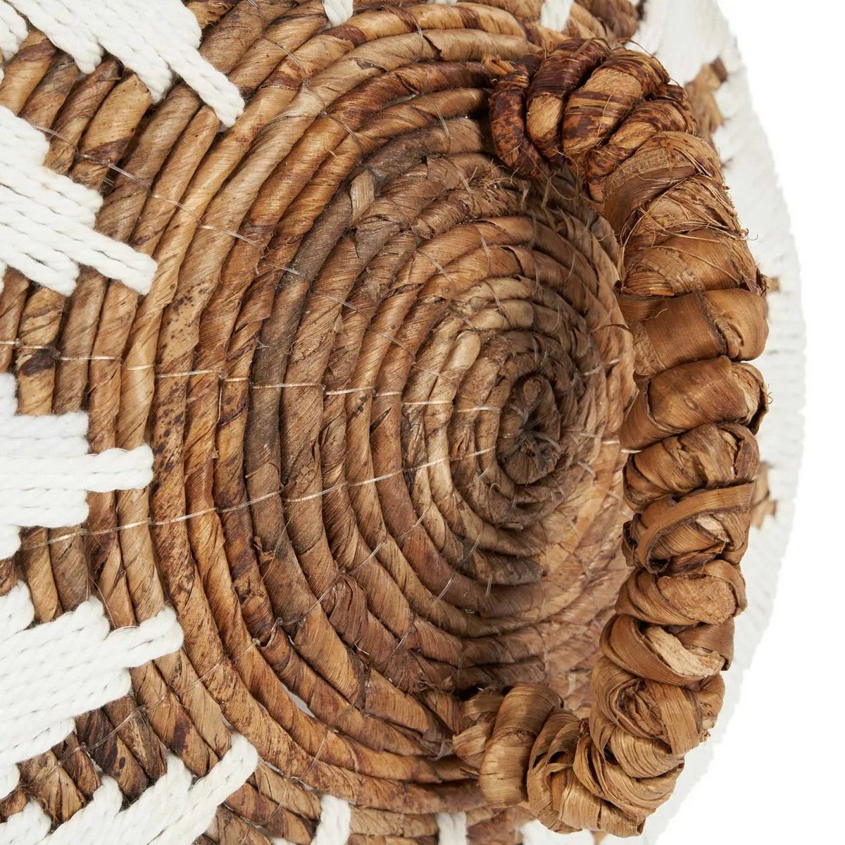 The Little Bay Beach Basket - Natural White - M - LUXONAS HOME