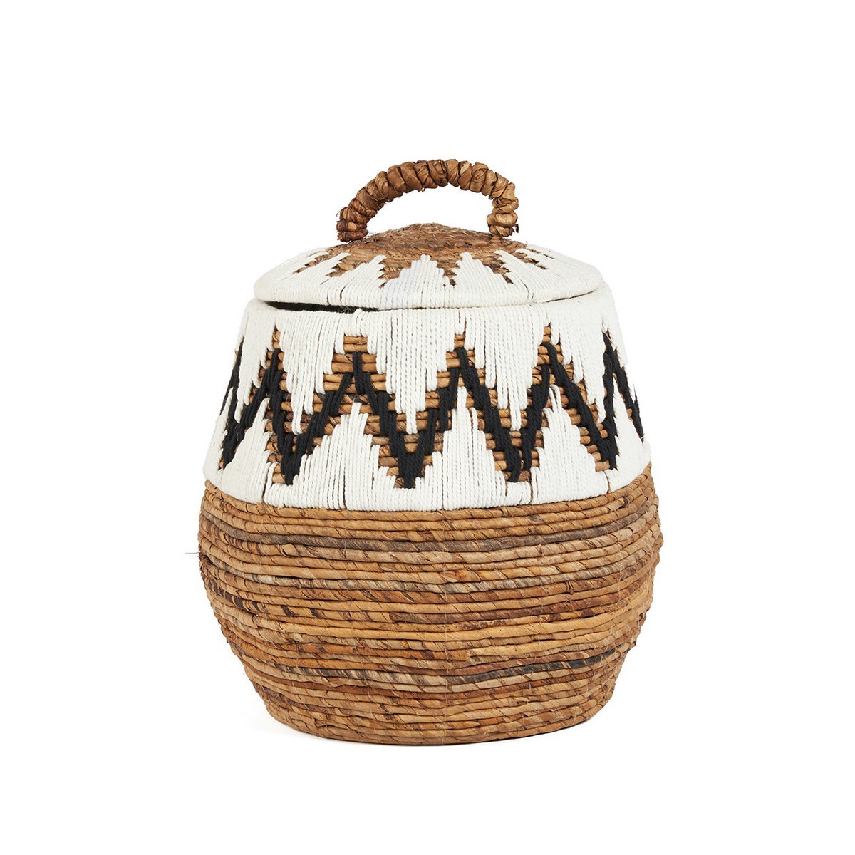 The Little Bay Beach Basket - Natural White - M - LUXONAS HOME