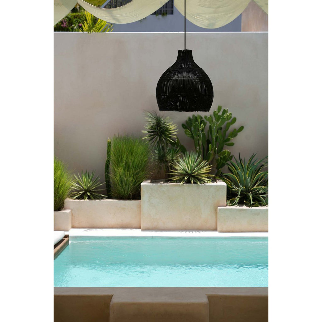 The Lobster Trap Pendant - Black - L - LUXONAS HOME