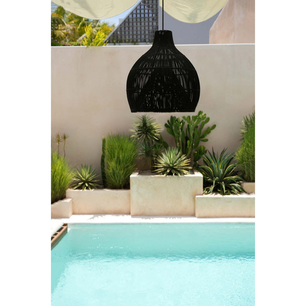 The Lobster Trap Pendant - Black - L - LUXONAS HOME