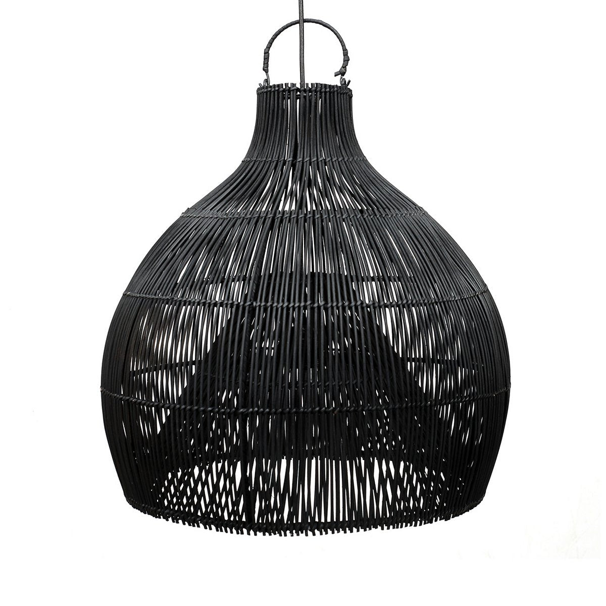 The Lobster Trap Pendant - Black - L - LUXONAS HOME