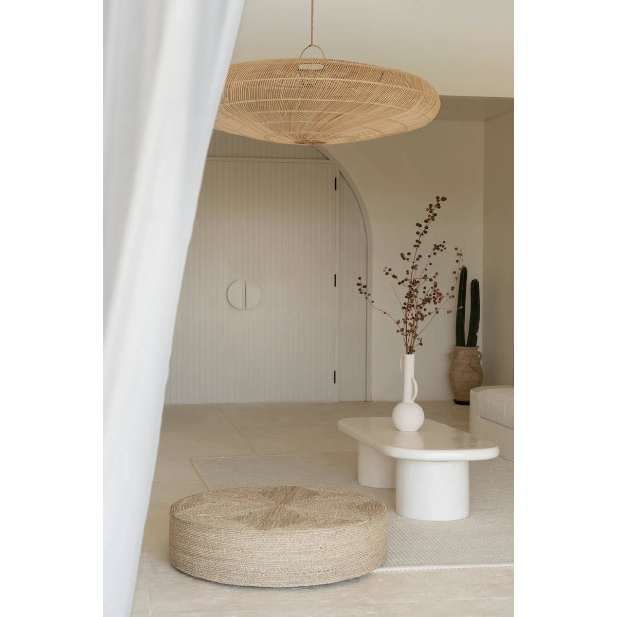 The Macaron Pendant - Natural - XL - LUXONAS HOME