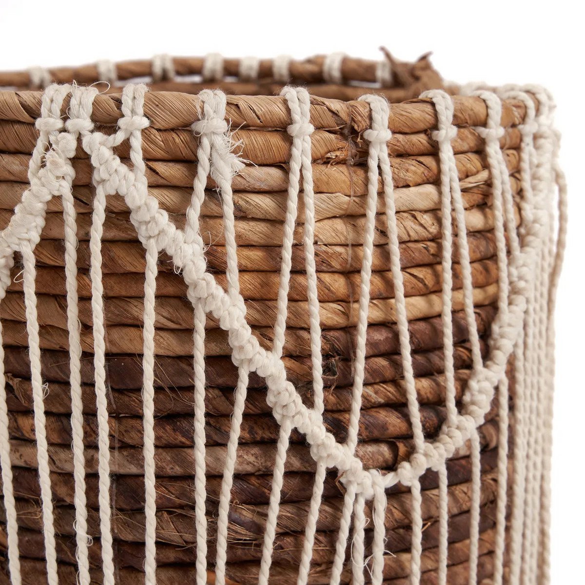 The Macra - mazing Basket - Natural White - L - LUXONAS HOME