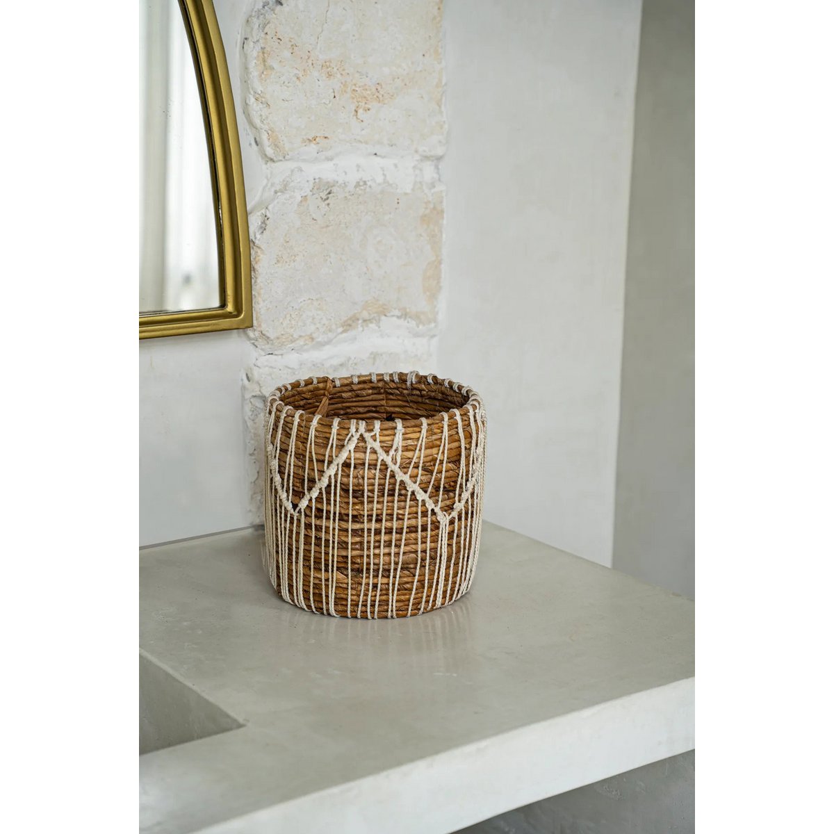The Macra - mazing Basket - Natural White - M - LUXONAS HOME