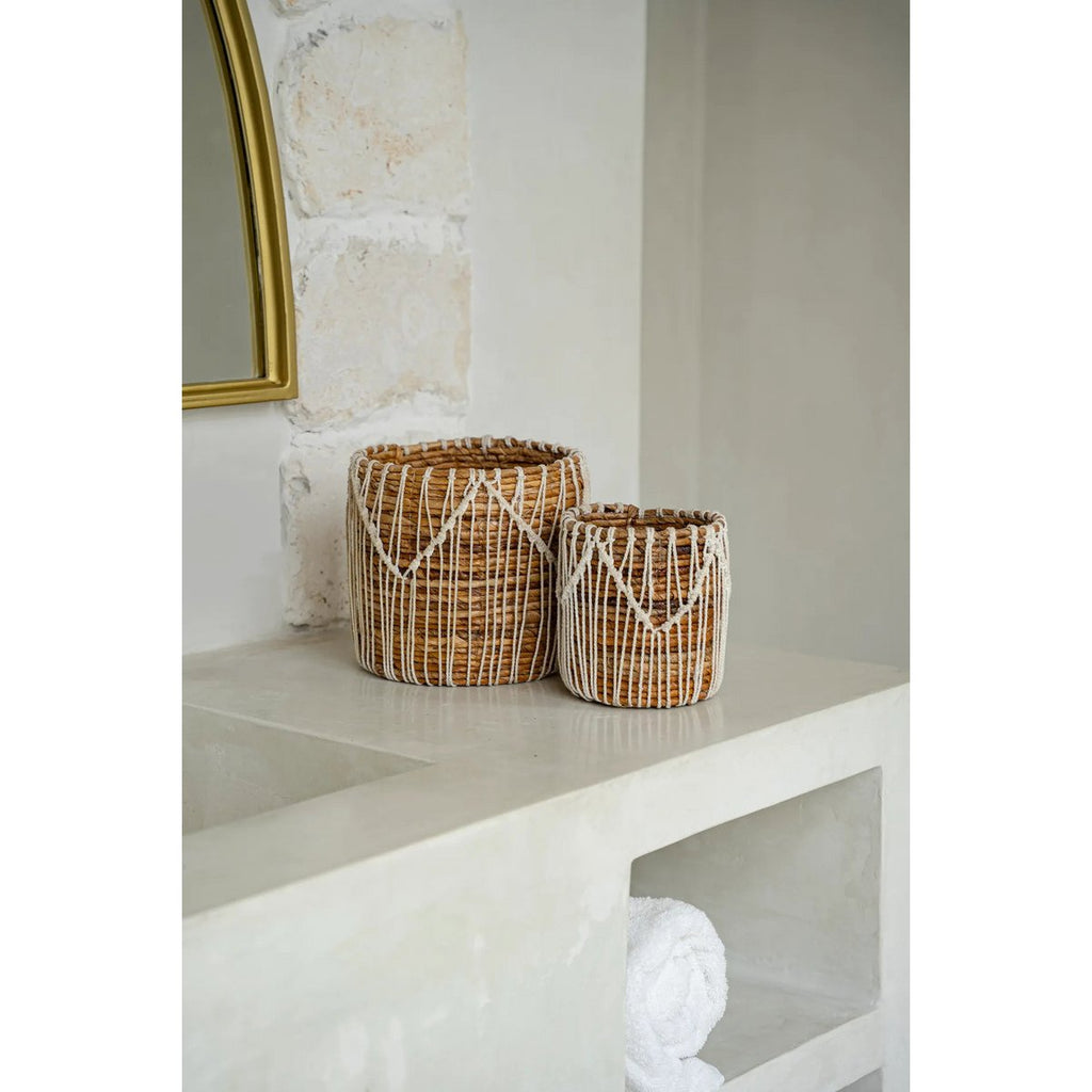 The Macra - mazing Basket - Natural White - S - LUXONAS HOME