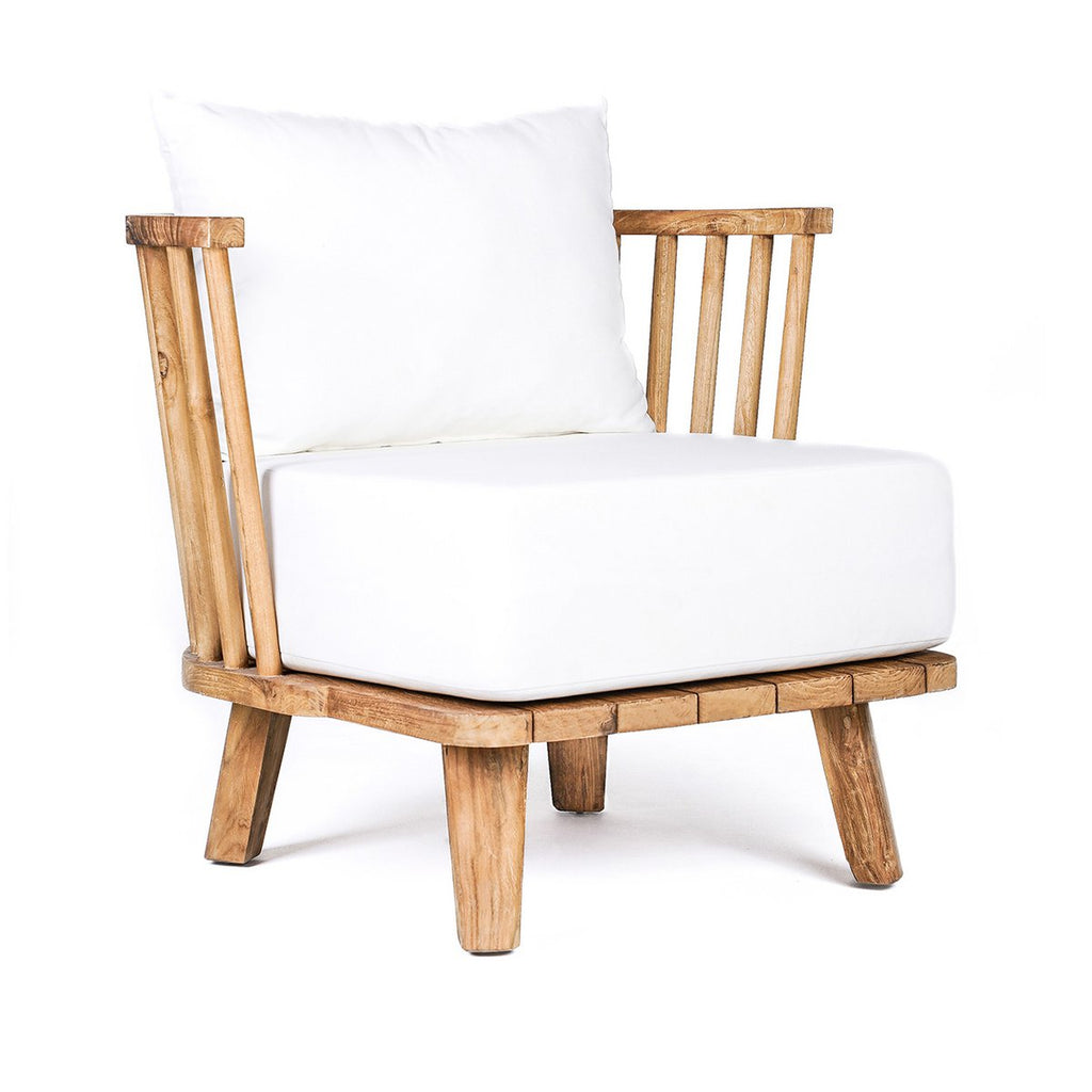 The Malawi One Seater - Natural White - LUXONAS HOME