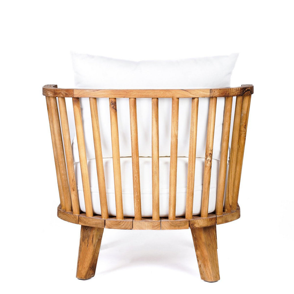 The Malawi One Seater - Natural White - LUXONAS HOME