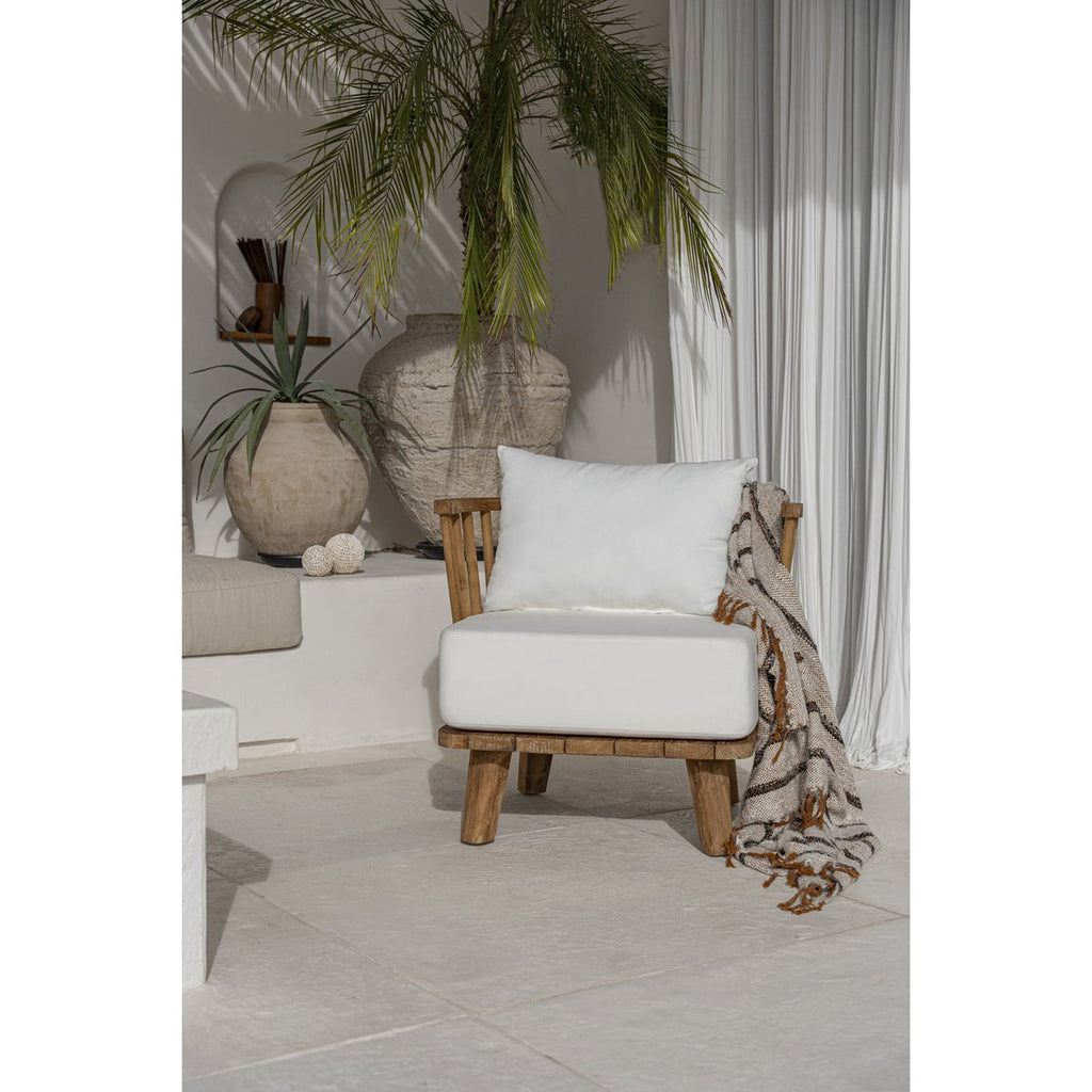 The Malawi One Seater - Natural White - LUXONAS HOME