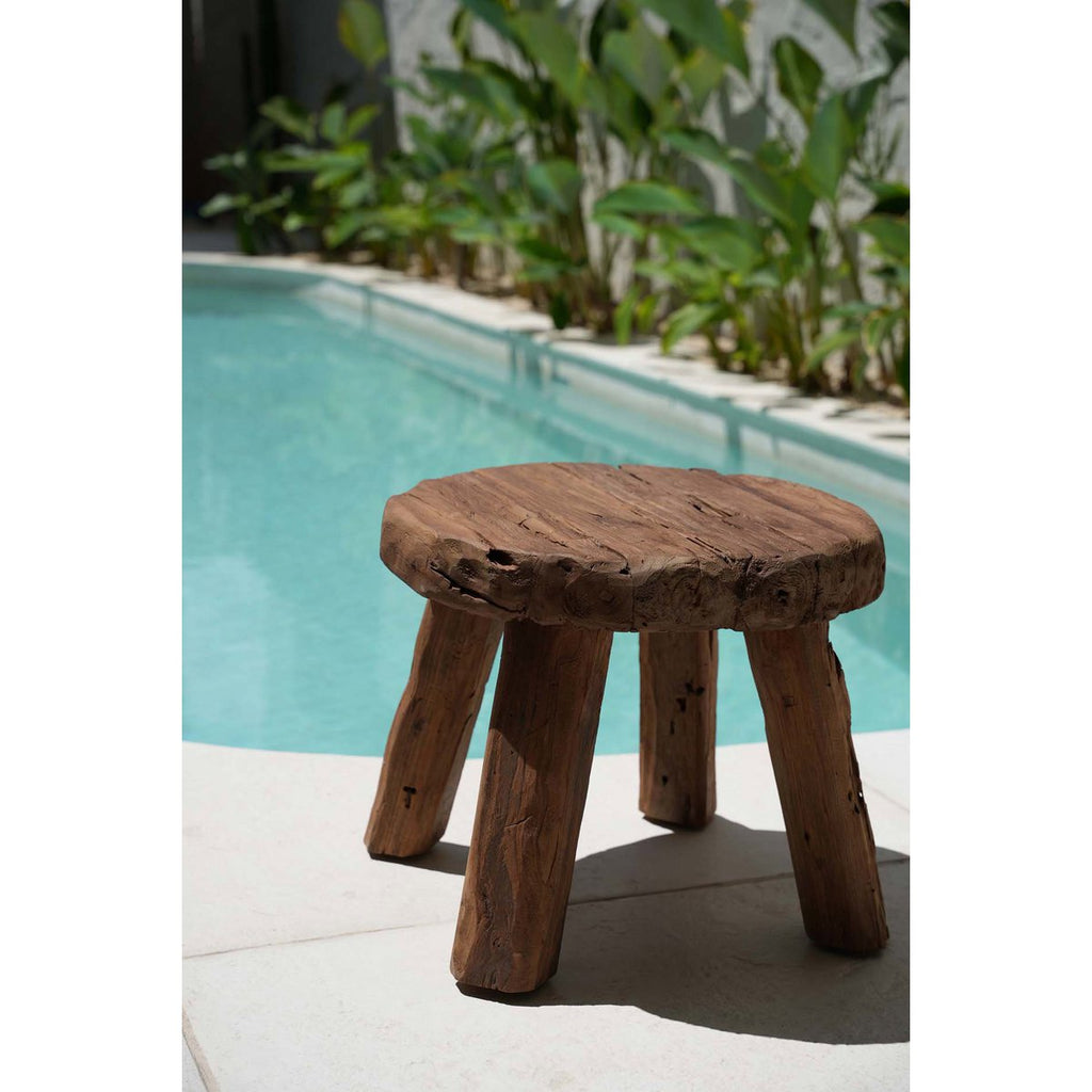 The Marabunta Rustic Side Table - Natural - LUXONAS HOME