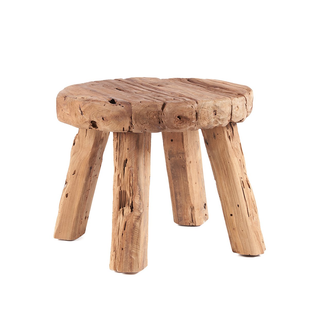 The Marabunta Rustic Side Table - Natural - LUXONAS HOME