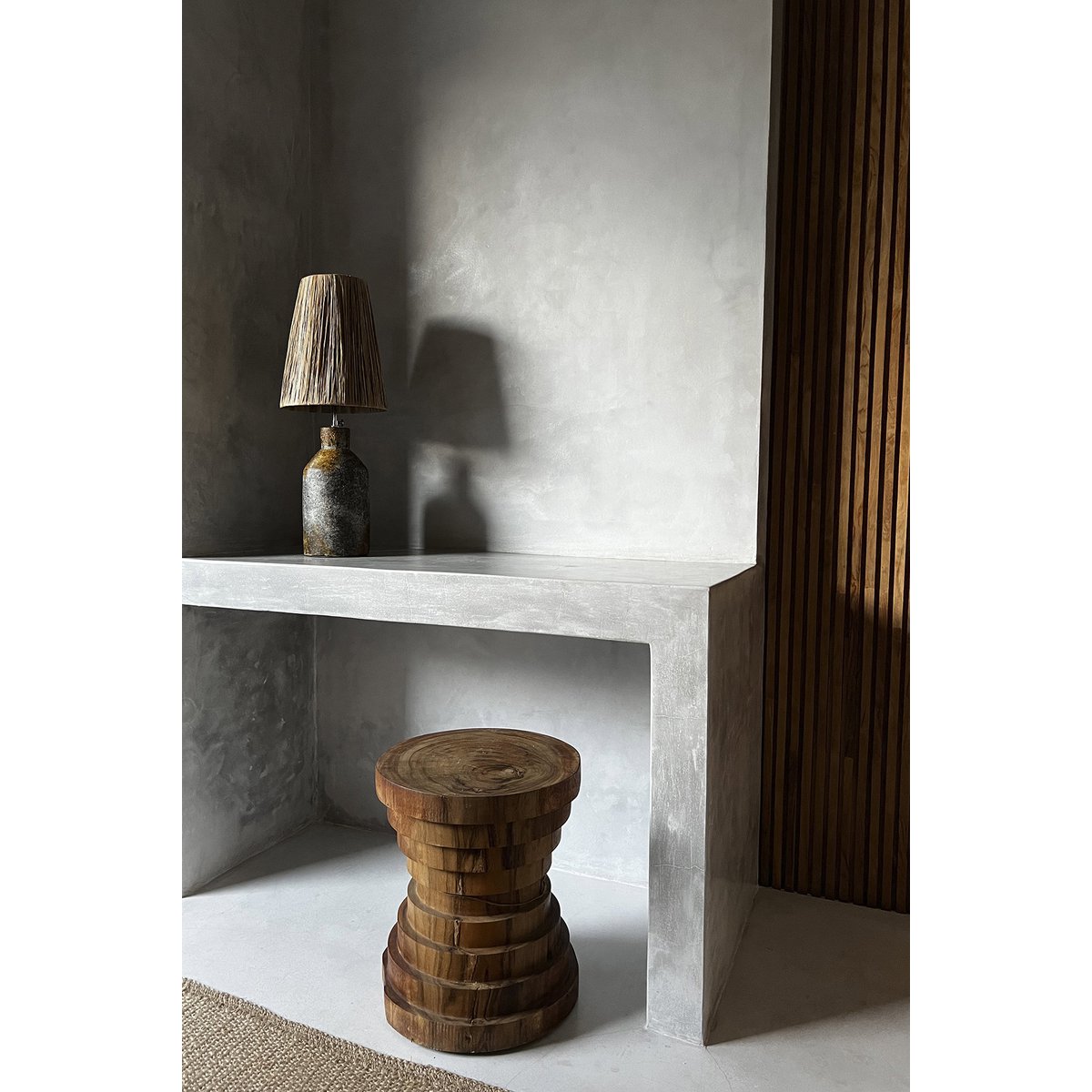 The Mazu Stool - Natural - LUXONAS HOME
