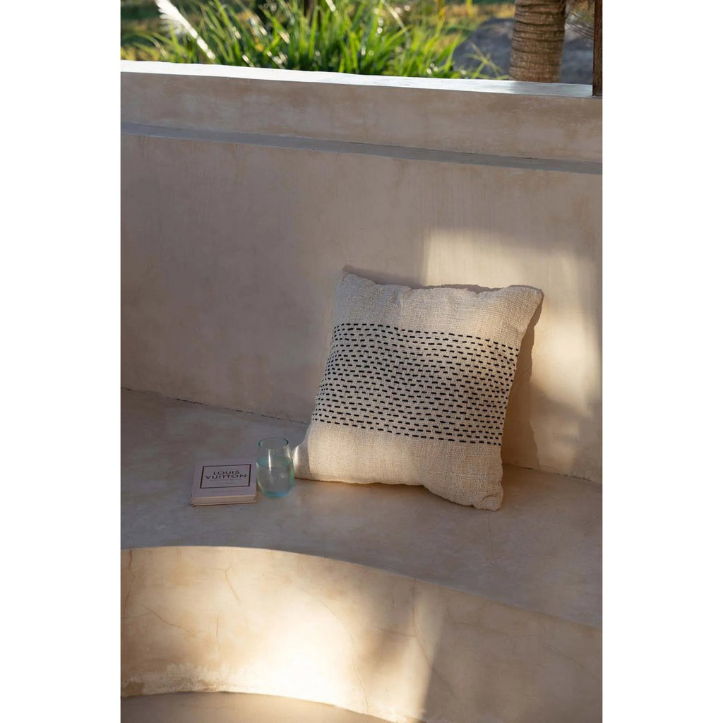 The Misty Cushion Cover - Natural Black - LUXONAS HOME
