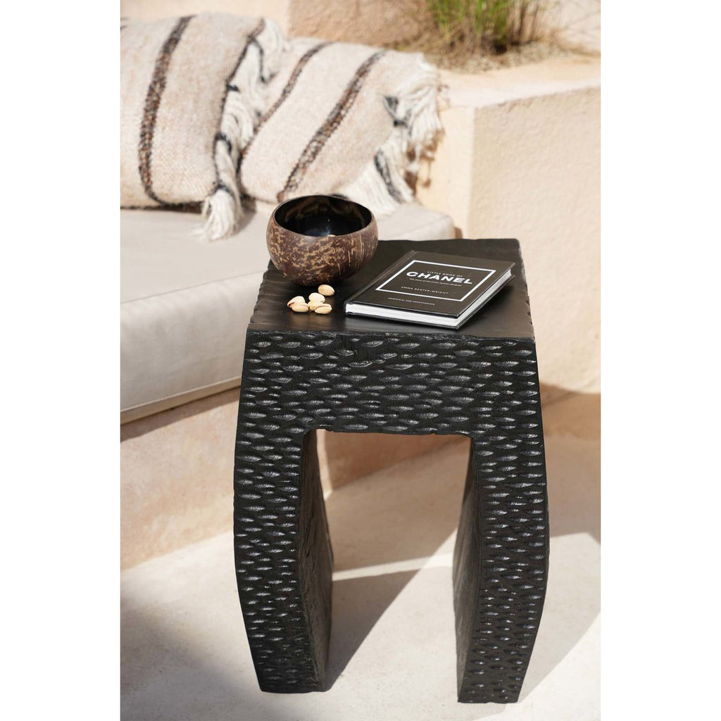The Montano Stool - Black - LUXONAS HOME
