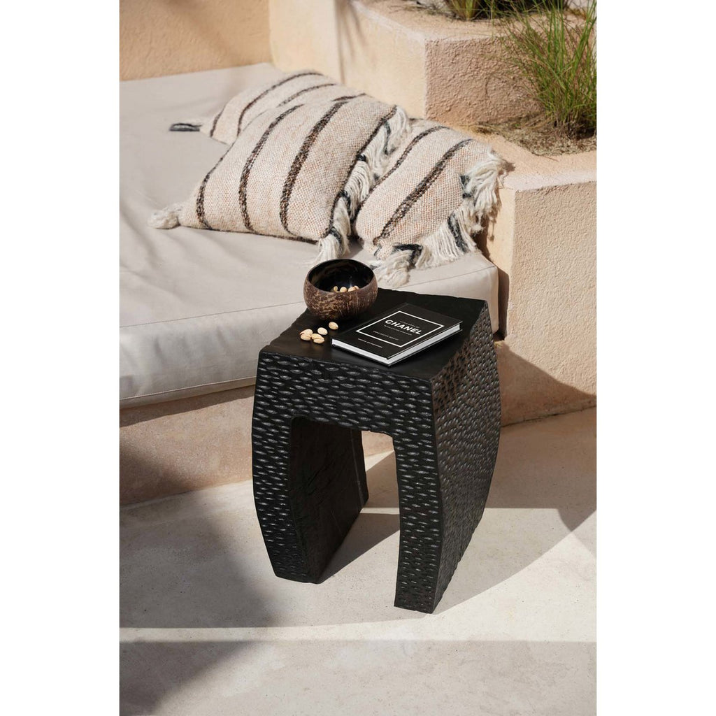 The Montano Stool - Black - LUXONAS HOME