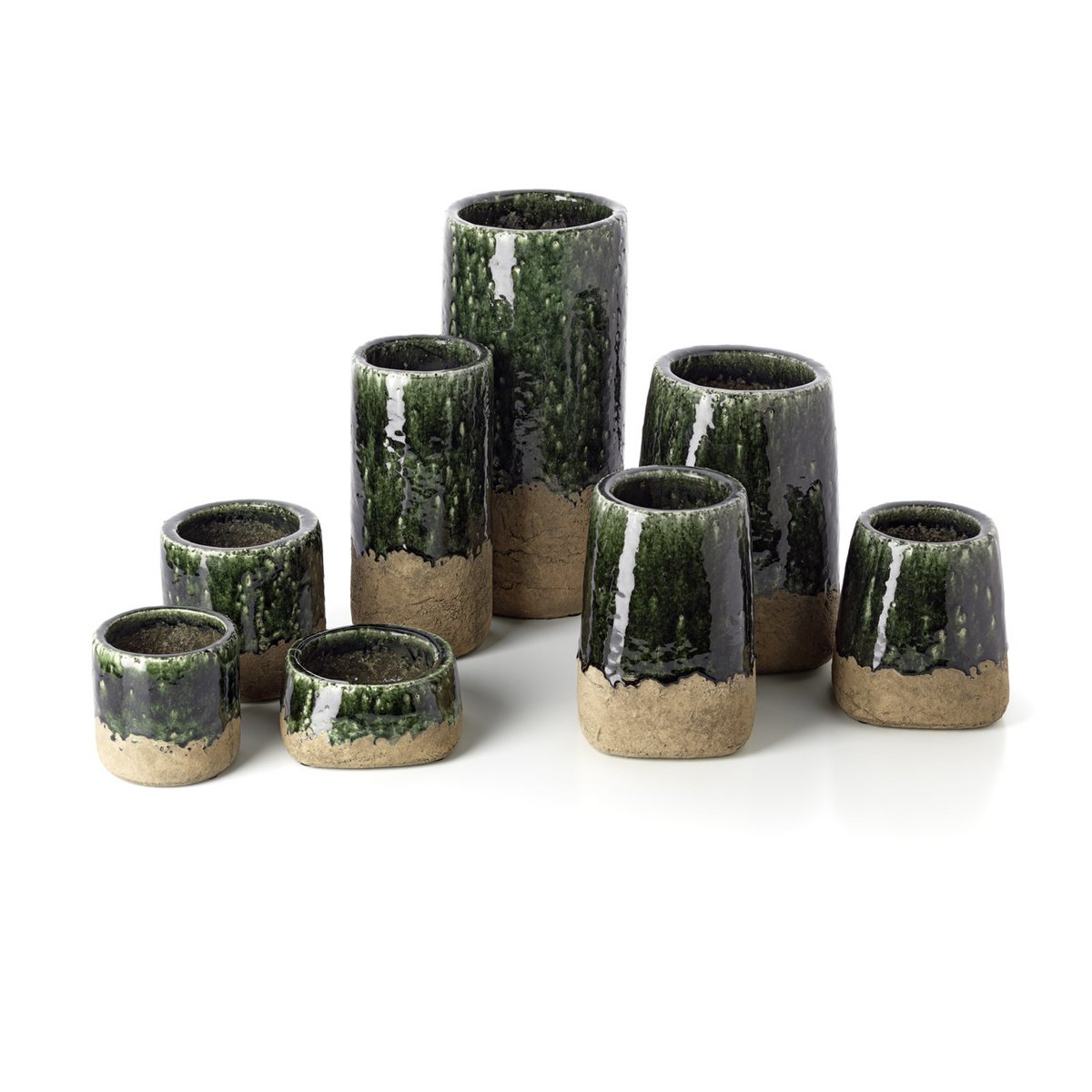 The Moss Planter - Concrete Green - M - LUXONAS HOME