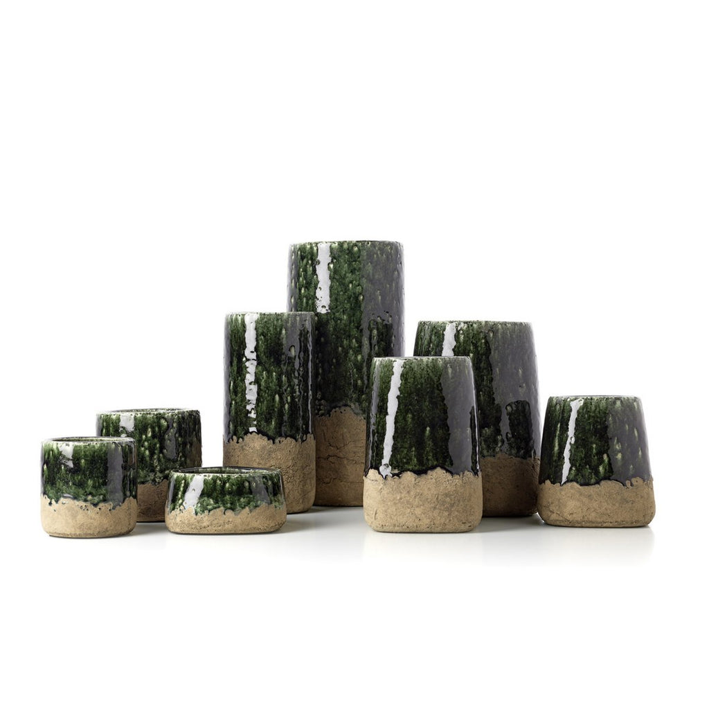 The Moss Planter - Concrete Green - M - LUXONAS HOME