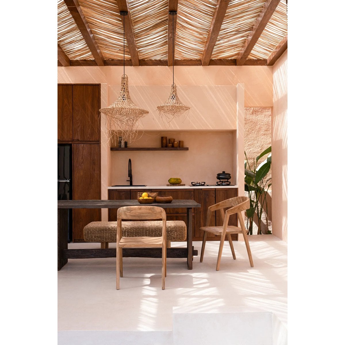 The Mykonos Pendant - Natural - L - LUXONAS HOME