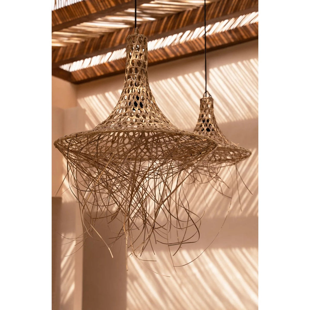 The Mykonos Pendant - Natural - L - LUXONAS HOME