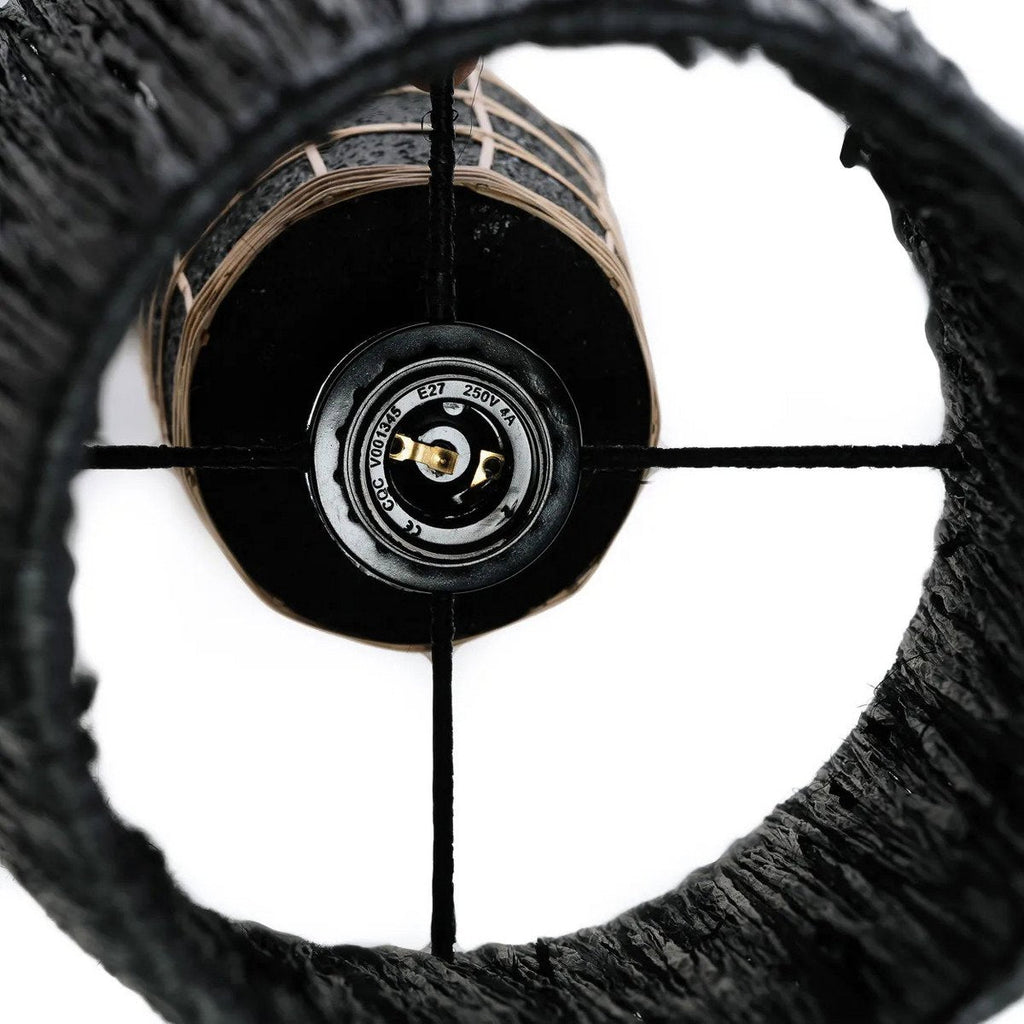 The Naxos Table Lamp - Black Natural - LUXONAS HOME