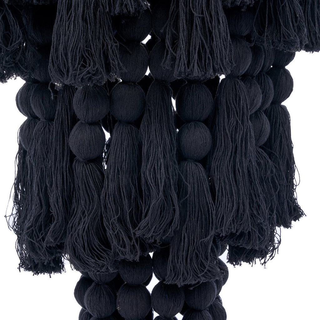 The Nomad Cotton Chandelier - Black - XL - LUXONAS HOME