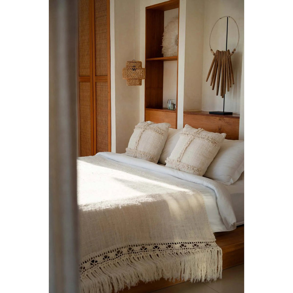 The Nomad Cushion Cover - Natural - LUXONAS HOME