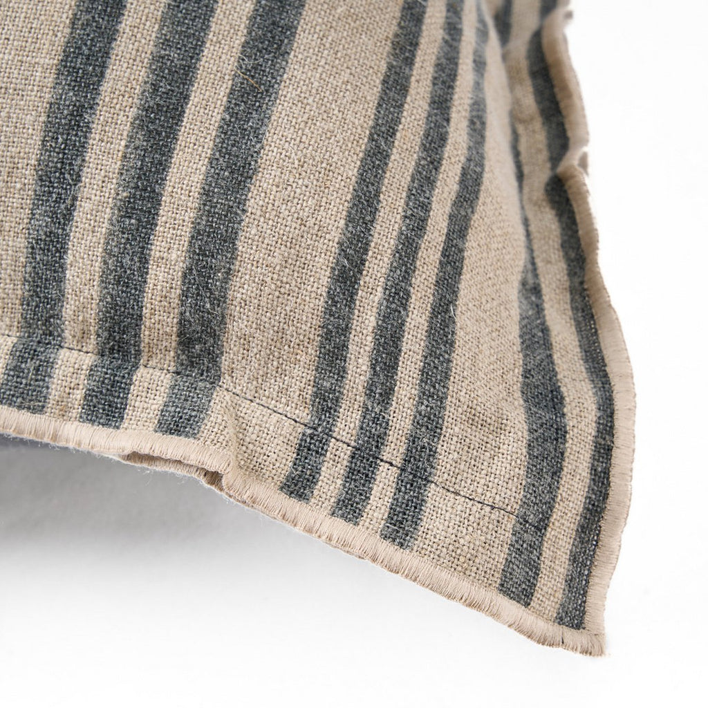 The Nordic Stripe Cushion Cover - Natural Black - 50x50 - LUXONAS HOME