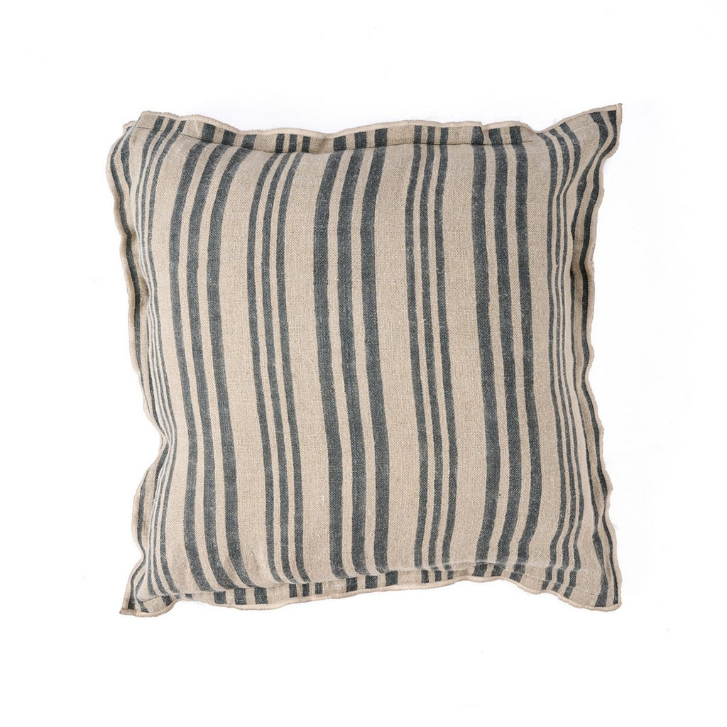 The Nordic Stripe Cushion Cover - Natural Black - 50x50 - LUXONAS HOME