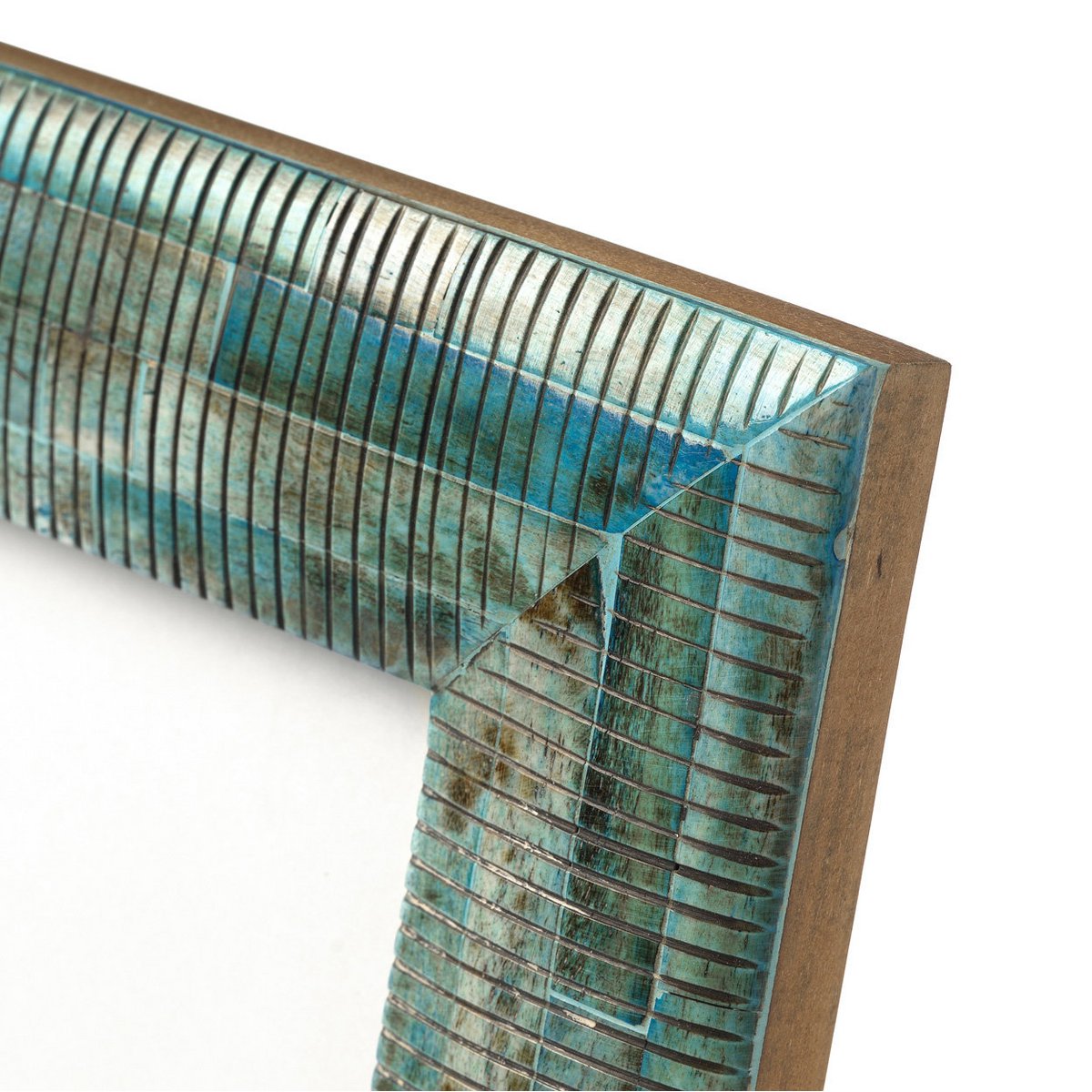 The Ocean Ripple Frame - Turquoise - 10x15 - LUXONAS HOME