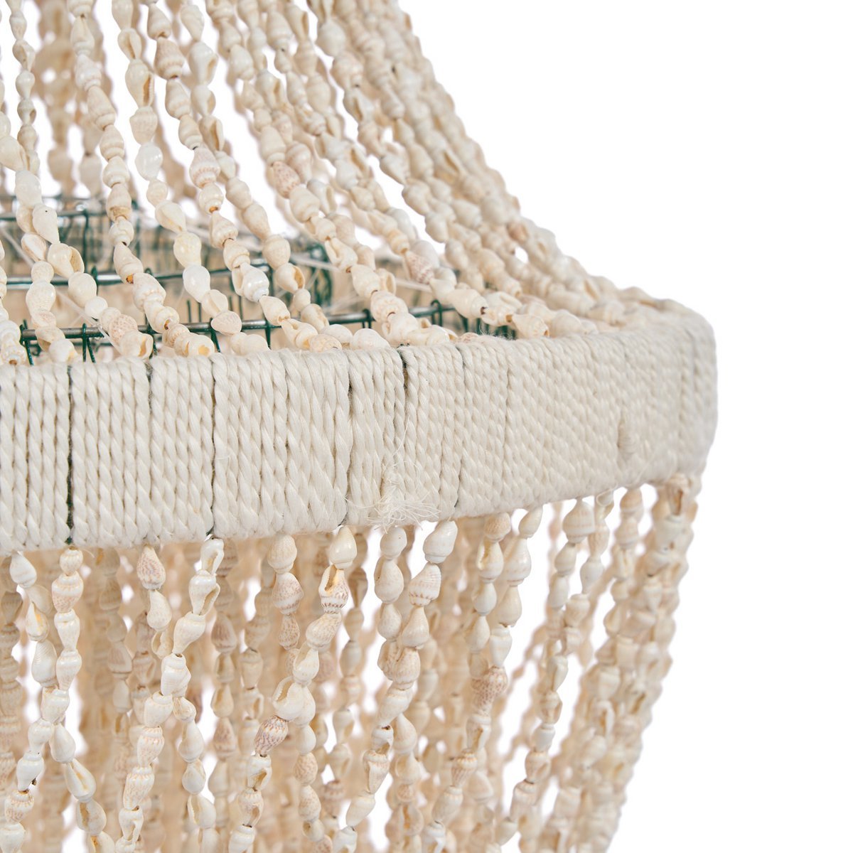 The Ocean Tower Shell Chandelier - Natural - L - LUXONAS HOME