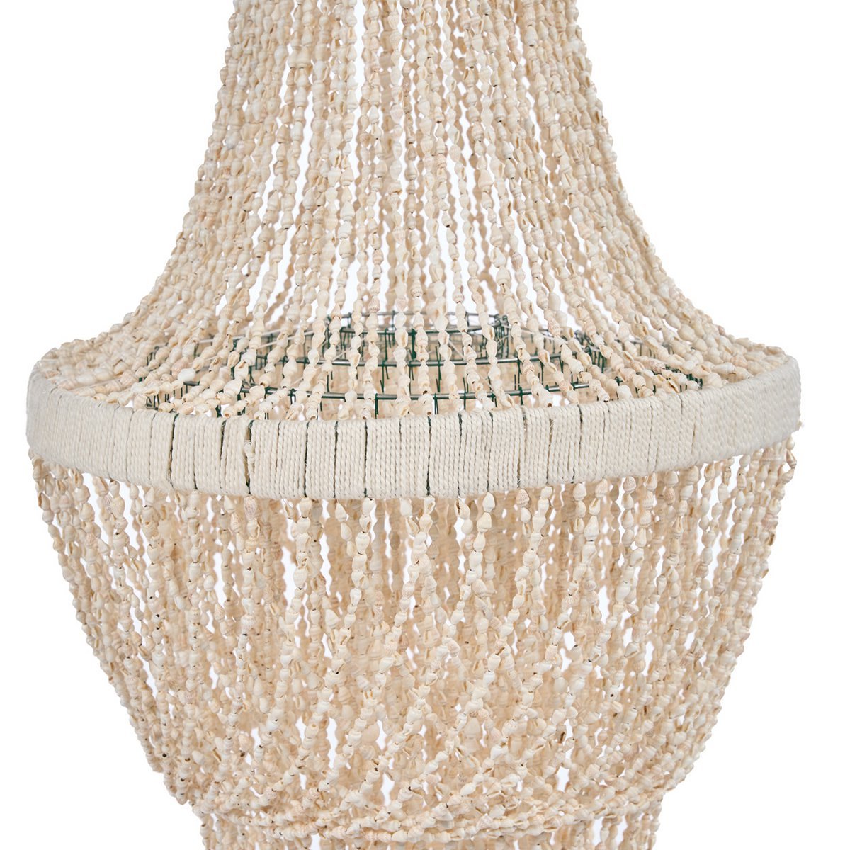The Ocean Tower Shell Chandelier - Natural - L - LUXONAS HOME