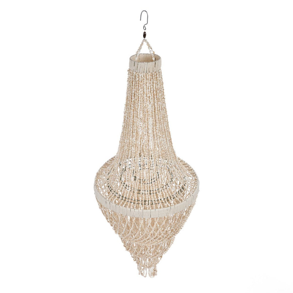 The Ocean Tower Shell Chandelier - Natural - L - LUXONAS HOME