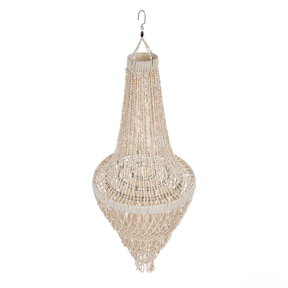 The Ocean Tower Shell Chandelier - Natural - L - LUXONAS HOME