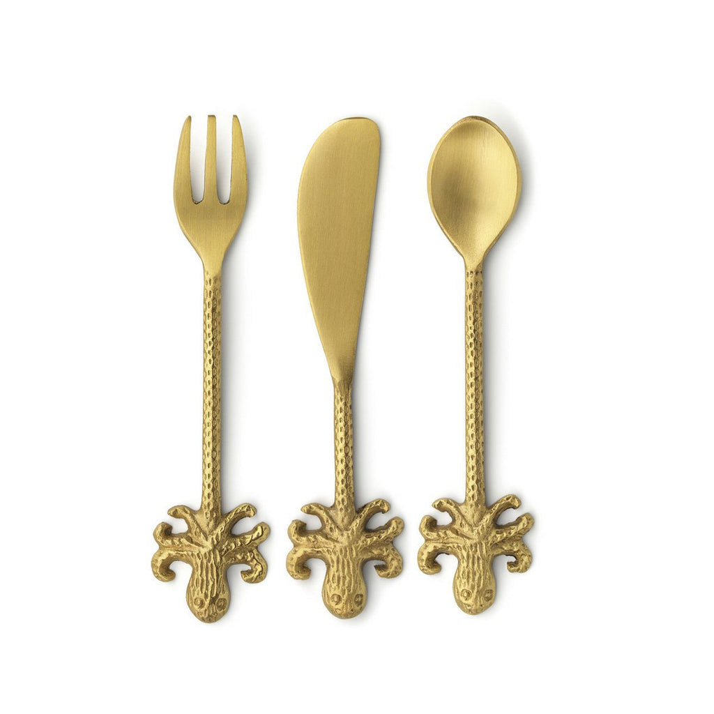 The Octopus Fork - Gold - S - LUXONAS HOME