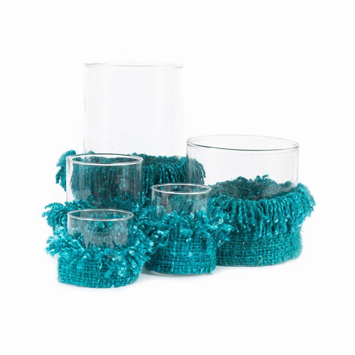 The Oh My Gee Candle Holder - Aqua - L - LUXONAS HOME