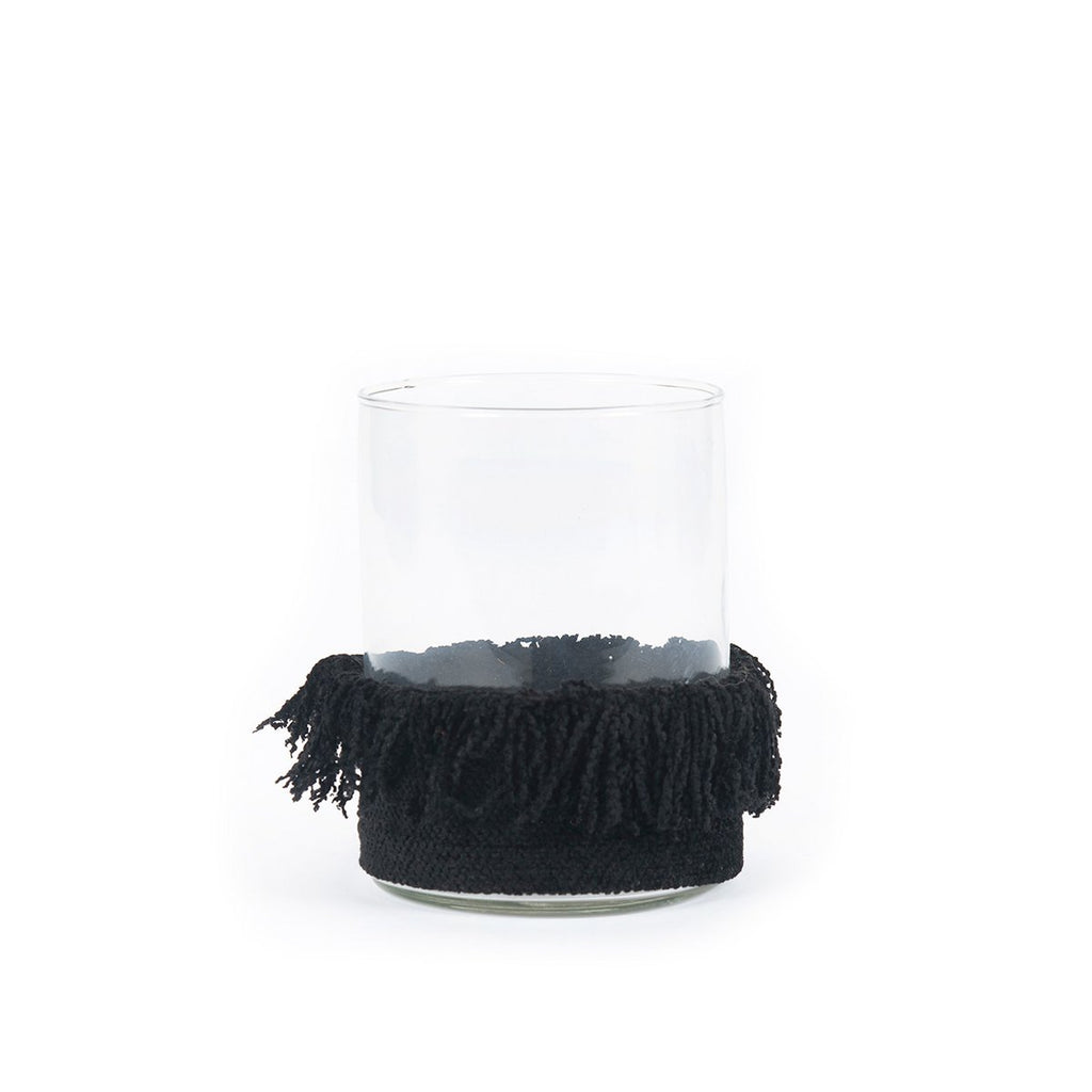 The Oh My Gee Candle Holder - Black Velvet - L - LUXONAS HOME