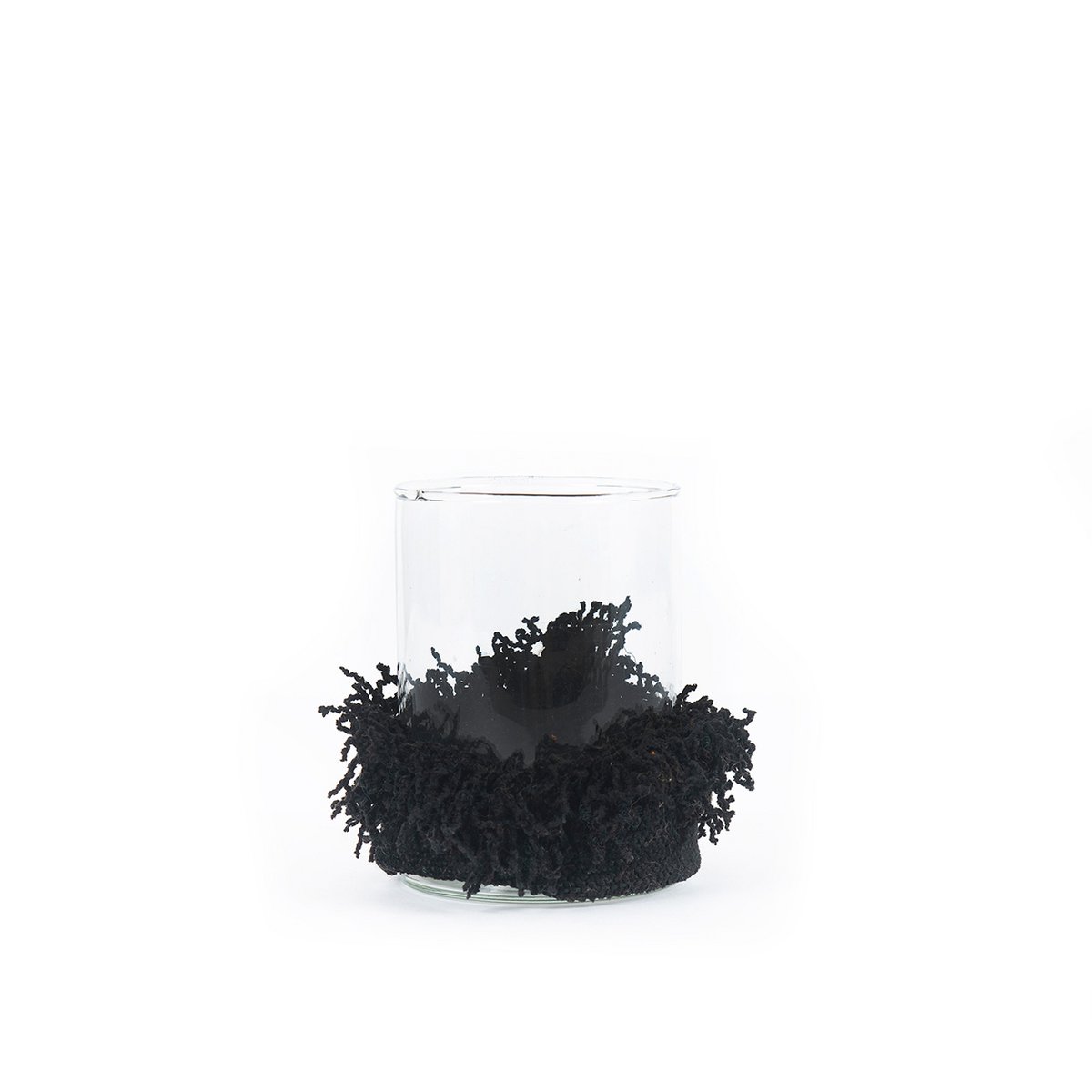 The Oh My Gee Candle Holder - Black Velvet - M - LUXONAS HOME