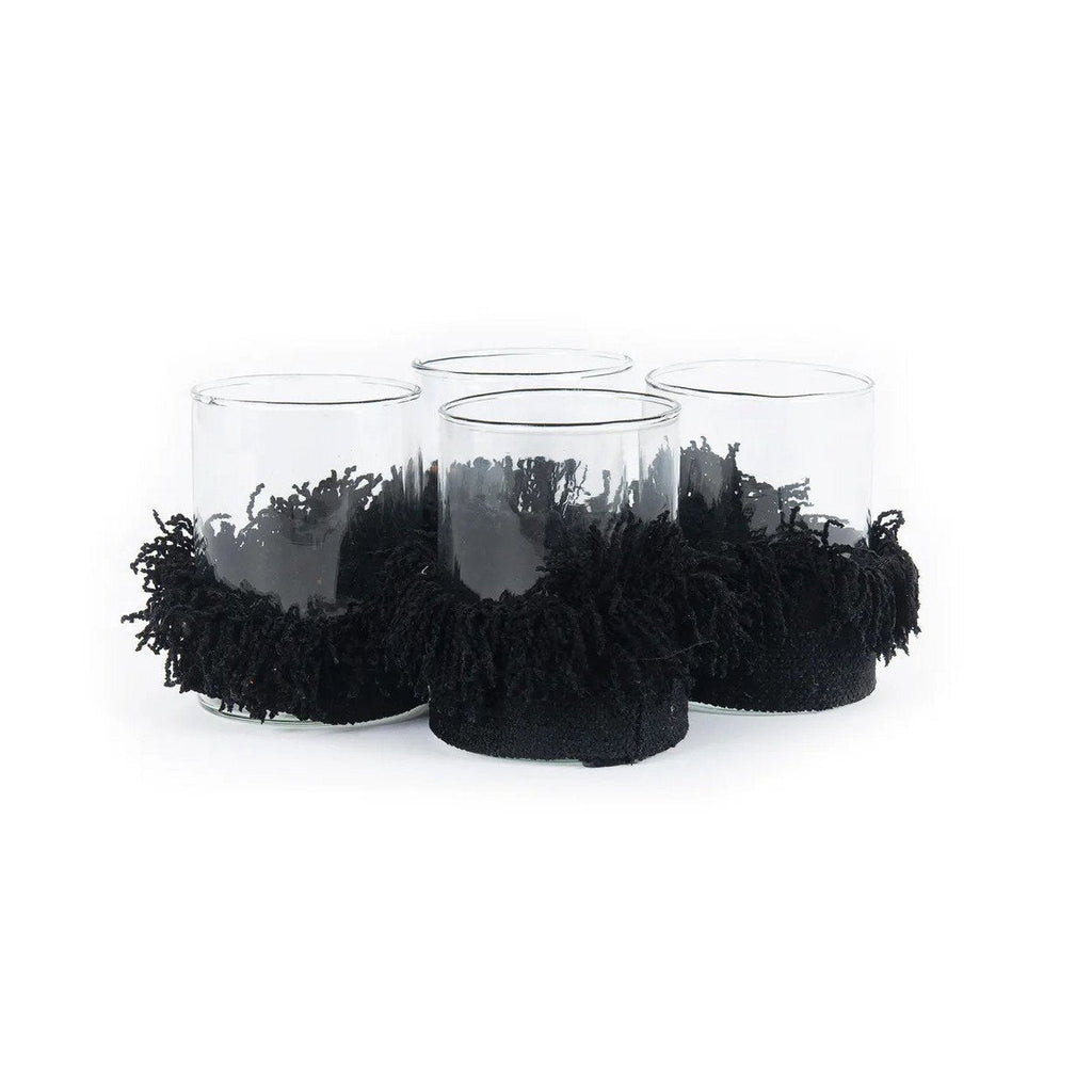 The Oh My Gee Candle Holder - Black Velvet - M - LUXONAS HOME