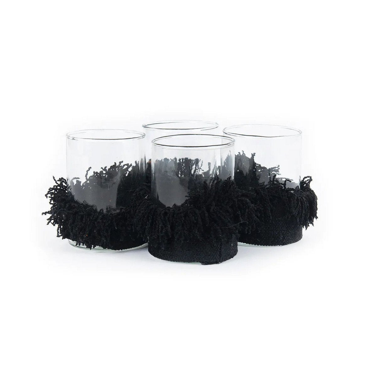 The Oh My Gee Candle Holder - Black Velvet - M - LUXONAS HOME