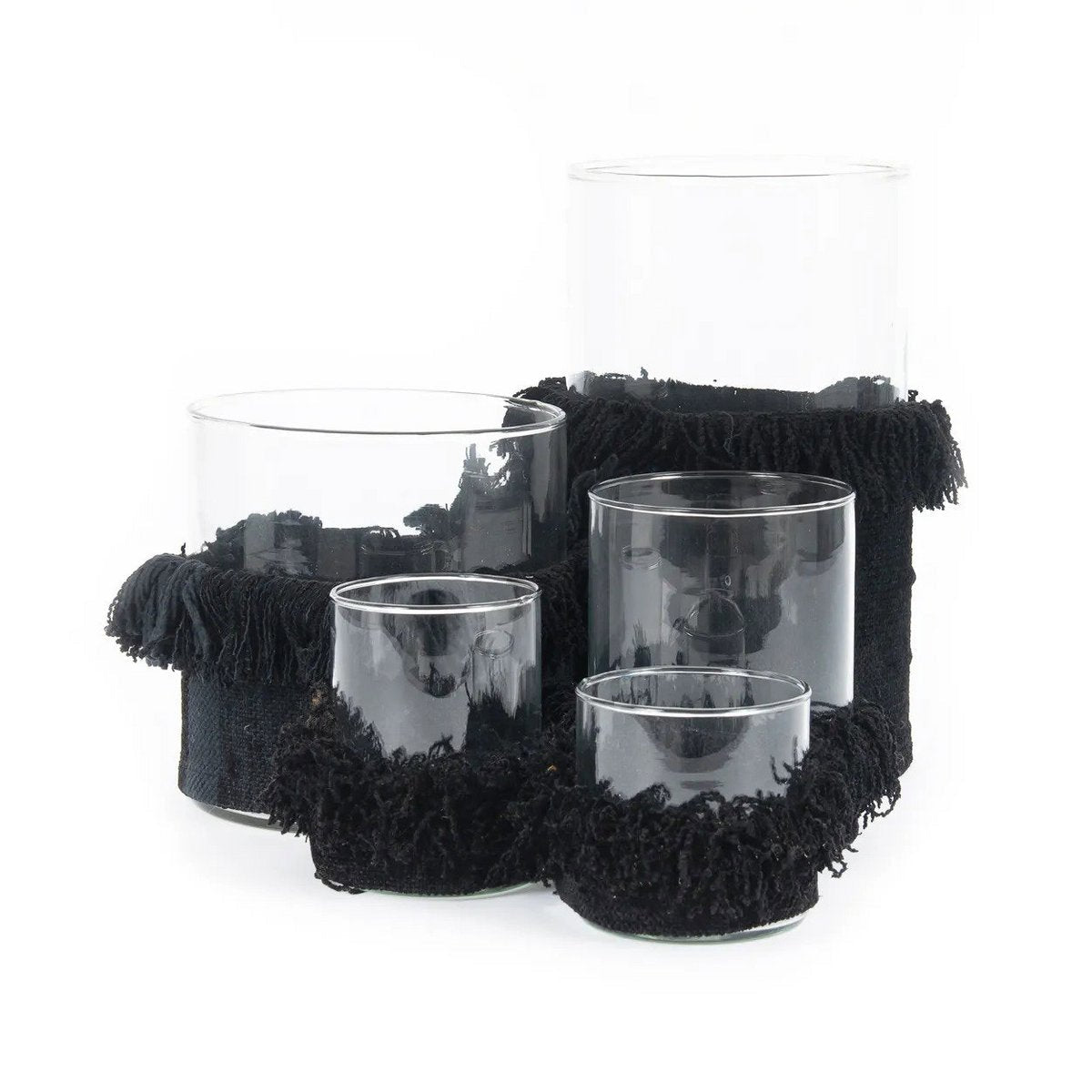 The Oh My Gee Candle Holder - Black Velvet - M - LUXONAS HOME
