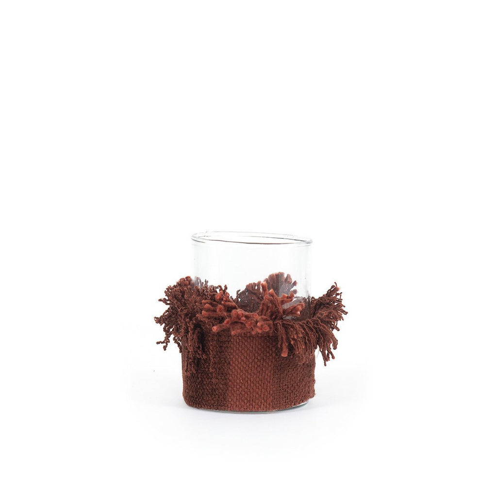 The Oh My Gee Candle Holder - Burgundy Velvet - M - LUXONAS HOME