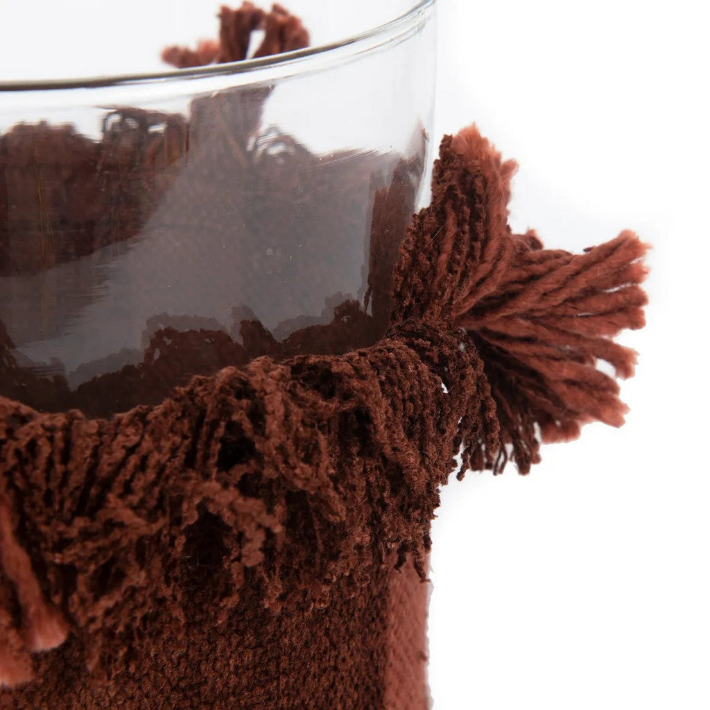 The Oh My Gee Candle Holder - Burgundy Velvet - XL - LUXONAS HOME