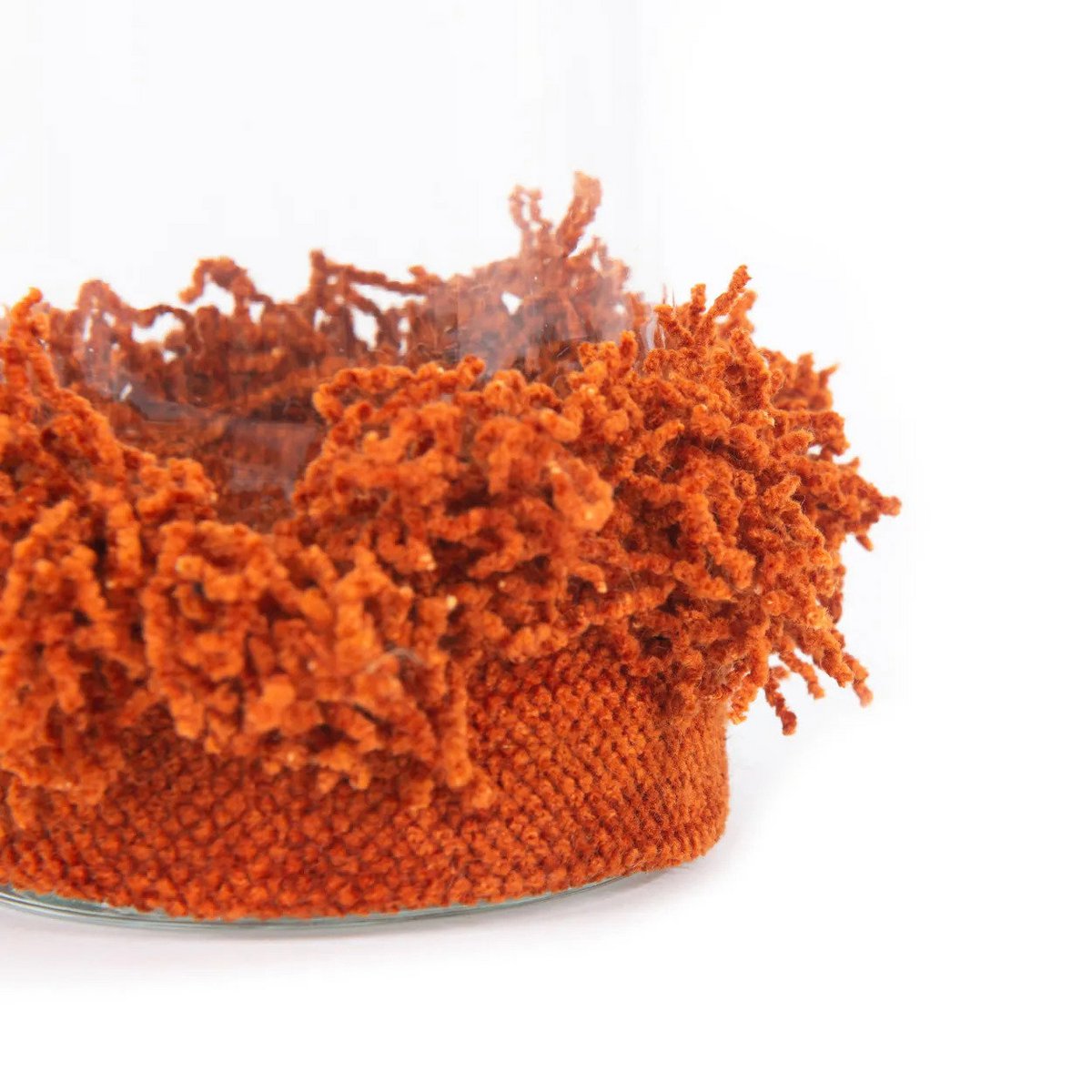 The Oh My Gee Candle Holder - Rust Velvet - M - LUXONAS HOME