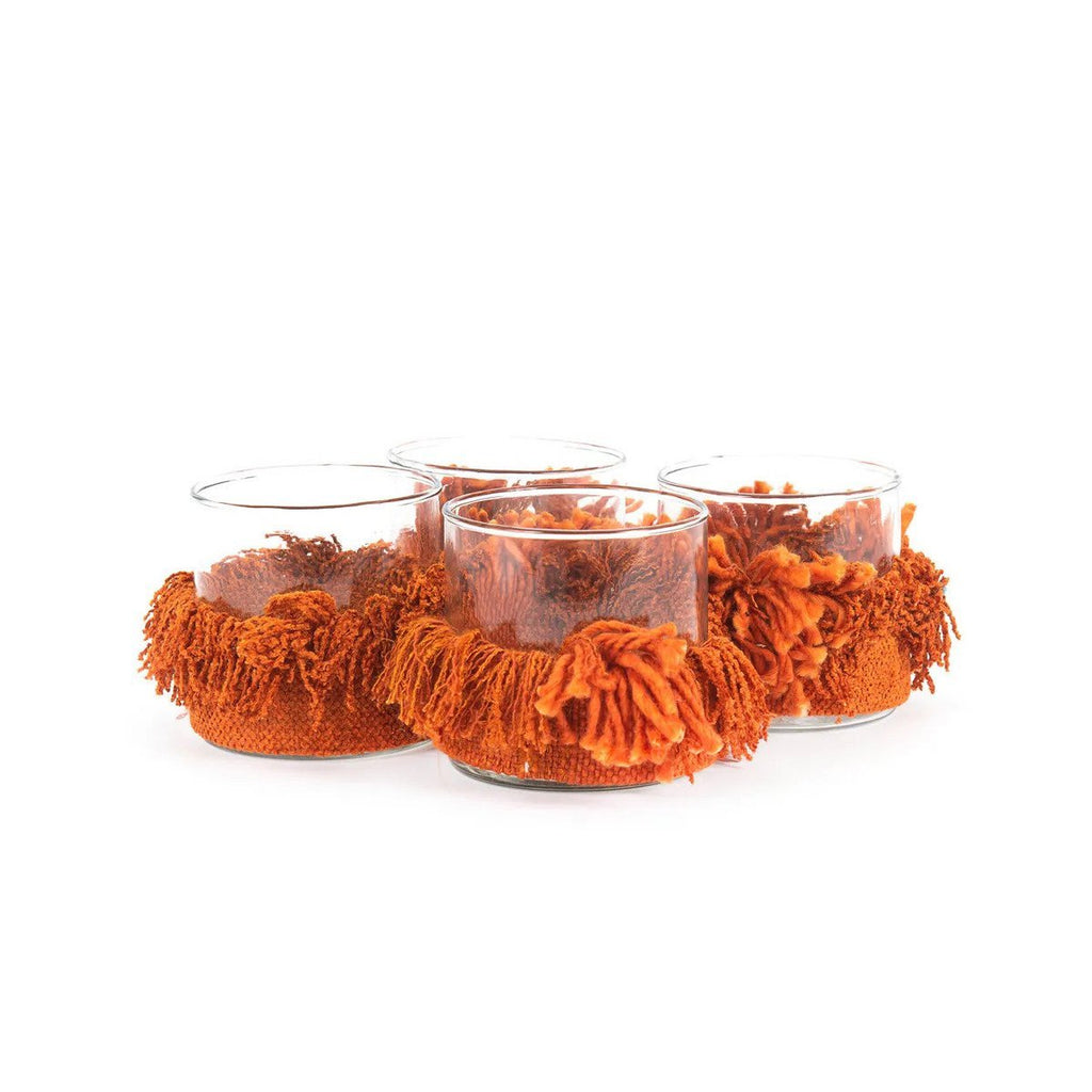 The Oh My Gee Candle Holder - Rust Velvet - S - LUXONAS HOME