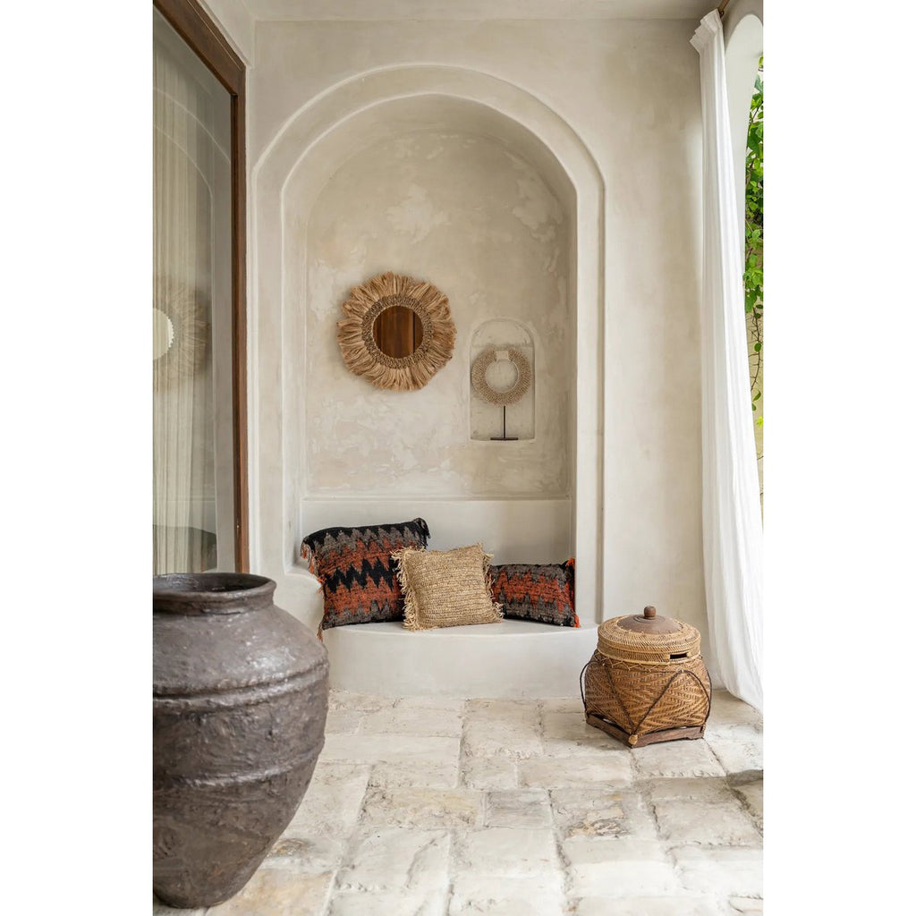 The Oh My Gee Cushion Cover - Black Orange - 60x60 - LUXONAS HOME